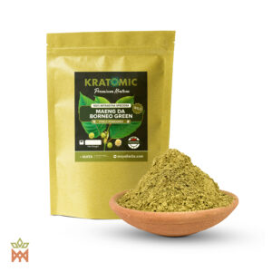 Green Wild Kratom (Mitragyna speciosa) – Finely Powdered Maeng Da Borneo Leaves, from Indonesia